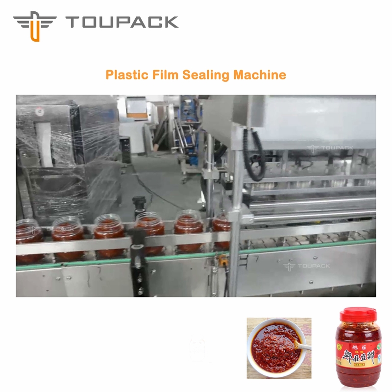 Máy đóng gói nước sốt PLC Máy làm đầy nước sốt đậu rộng dày Hệ thống làm đầy chất lỏng 4 đầu