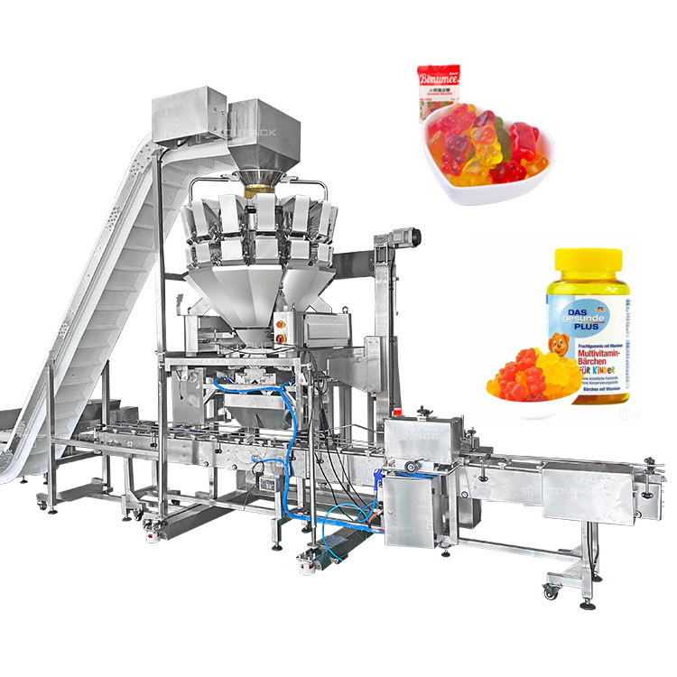 Máy đóng gói đếm tự động cho túi gối Premade Doypack Gummy Bear Candy