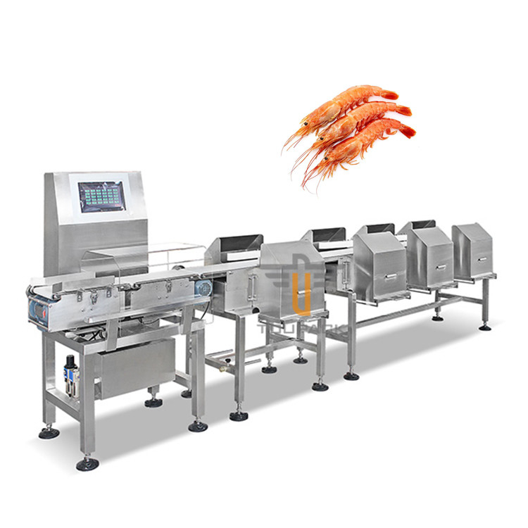 Máy kiểm tra băng tải tự động thông minh Máy cân cho xúc xích tôm đỏ Máy phân loại đai Máy kiểm tra trọng lượng