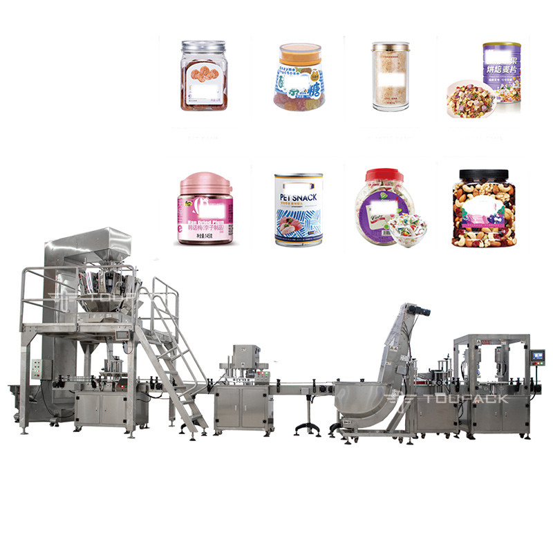 Máy nạp thức ăn đầy chai hoàn toàn tự động