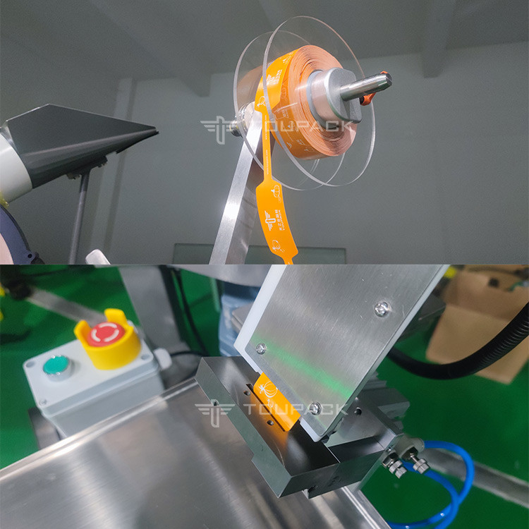 Máy đóng gói túi lưới tỏi thủ công với Staples Máy đóng gói túi gừng gừng gừng bán tự động
