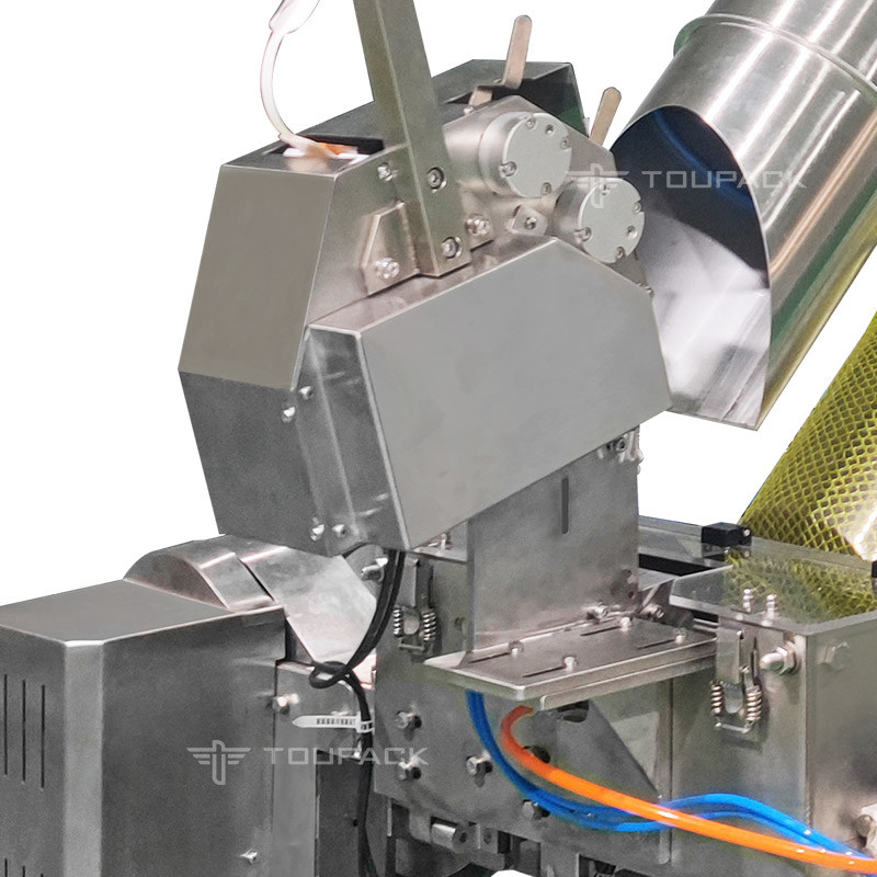 Máy đóng gói túi lưới 5kg Máy đóng gói túi net trái cây tươi tự động Máy dán nhãn