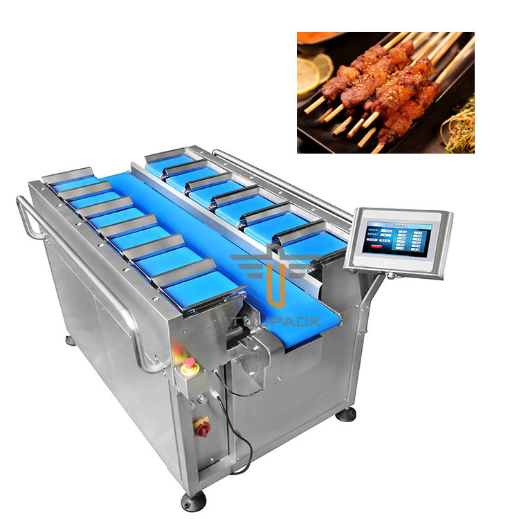 PLC Đường cân điện tử Thịt thịt cá Gà hải sản Tôm xúc xích Trọng lượng đa đầu Đường đai kết hợp