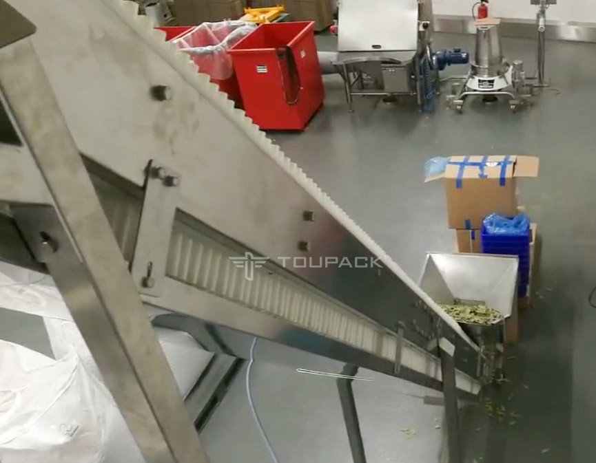 Máy đóng gói cân thẳng đứng hoàn toàn tự động cho lá trà khô lá vịnh với 14 đầu Multihead Weigher