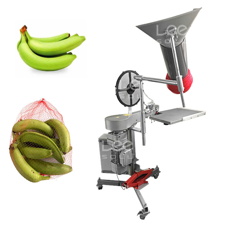 Máy đóng gói cà rốt chuối bán tự động cho túi lưới lưới cân tính đếm cắt lưới