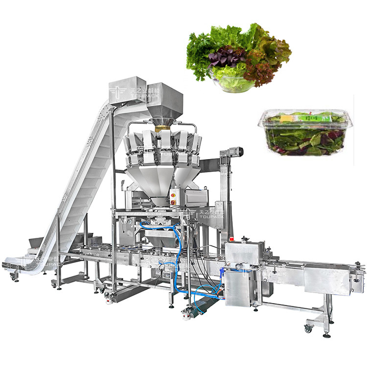 5Máy đóng gói trái cây và rau quả.0L Máy đóng gói salad tự động Vffs Multihead Weigher