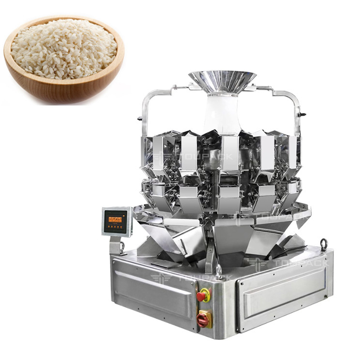 14 xô Máy cân tự động nhiều đầu 1kg 2kg 5L ngũ cốc thực phẩm ngũ cốc gạo túi đóng gói máy