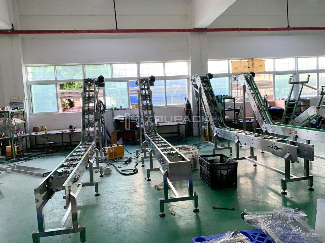 Tự chỉnh kích thước Stainless Steel Bowl Conveyor hình Z cho thực phẩm Dumpling Conveyor dây chuyền bóng thịt