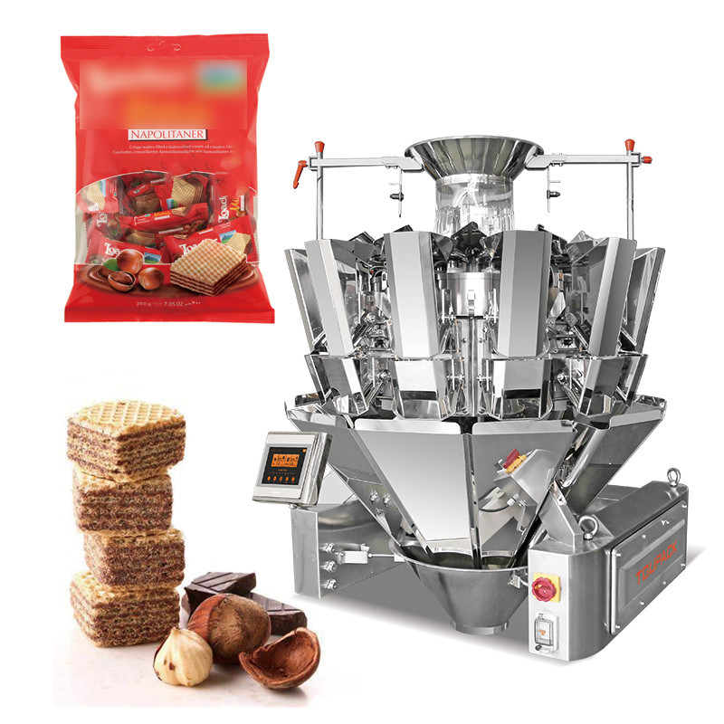 Tự động hạt cà phê hạt hạt Granule đứng lên túi tiền làm túi Doypack điền nhiều đầu cân bao bì máy