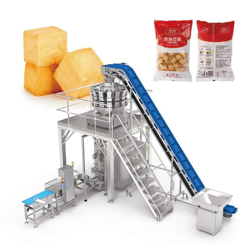 Máy đóng gói thực phẩm đông lạnh 2kg Máy nhiều đầu Đánh nặng thịt bò đông lạnh Gà Đánh nặng và đóng gói chính xác Máy
