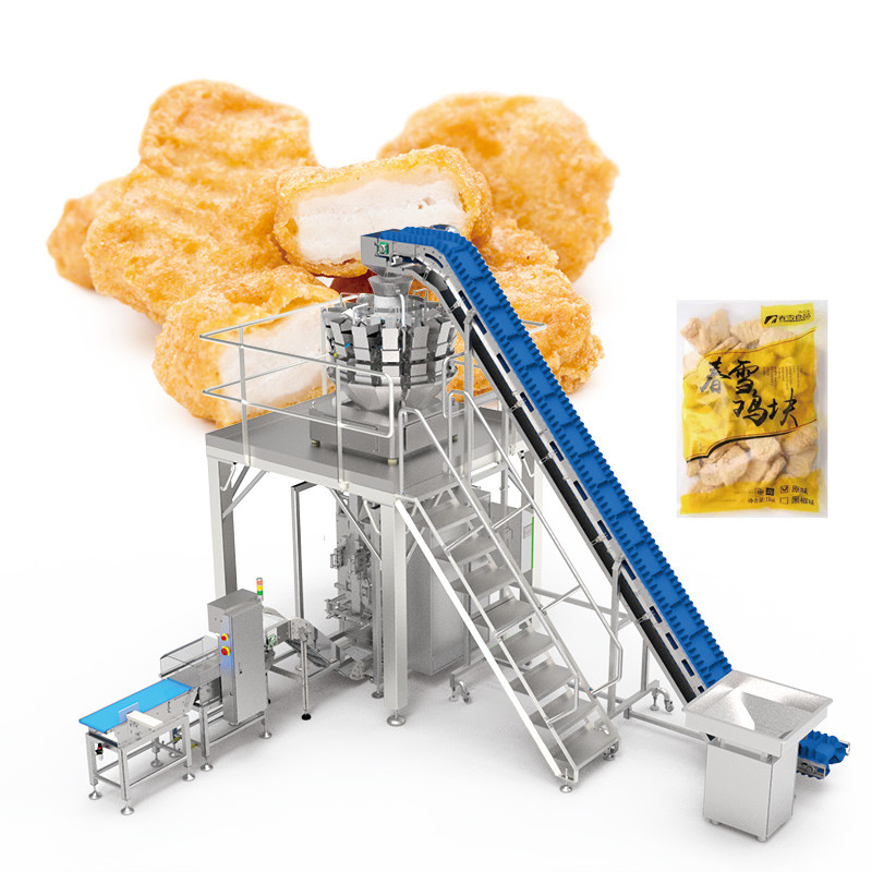 Máy đóng gói tự động thực phẩm đông lạnh bánh nướng thịt gà thịt bò thịt đông lạnh thực phẩm cuộn phim máy làm túi