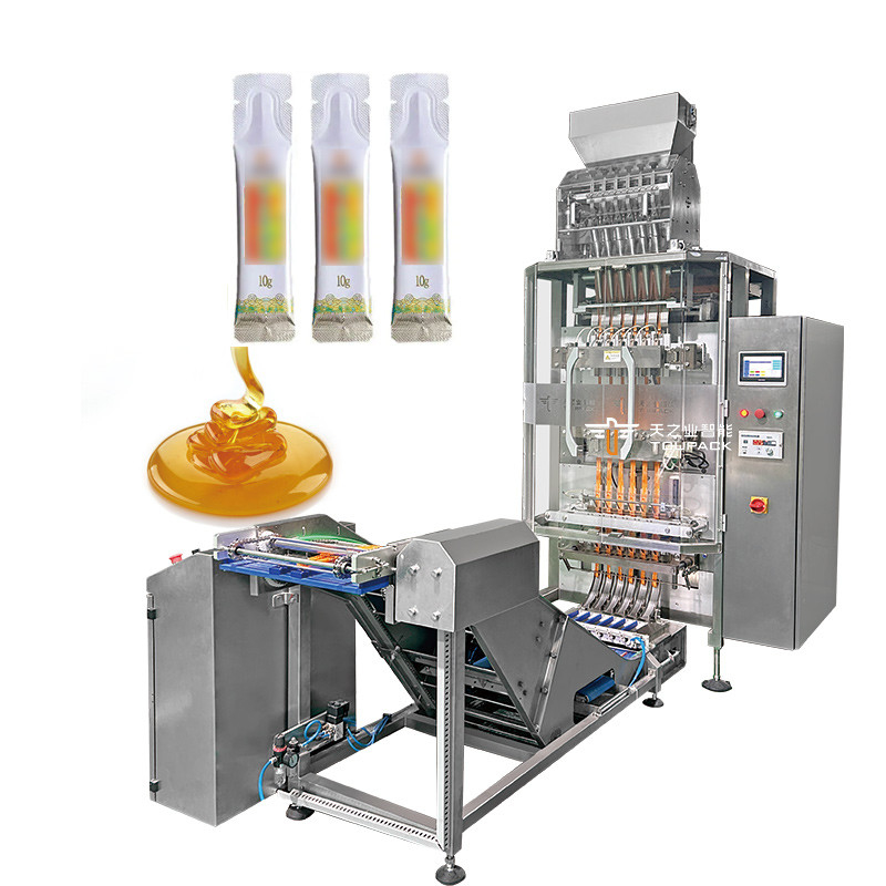 Máy đóng gói nhiều làn đường tự động đa mục đích 3 trong 1 Máy đóng gói cà phê đường trộn bột cà phê