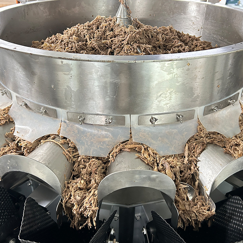 14 đầu nhiều đầu máy cân vật nuôi đóng gói cá chó con chó mèo nhà máy cân thực phẩm 120g 240g 400g 1kg Ziplock máy đóng gói