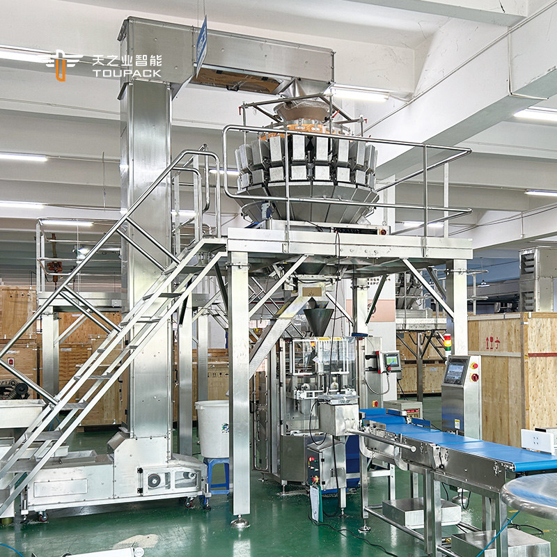 Tự động Đánh giá dọc Lấp túi túi đồ ăn nhẹ Cà phê hạt ngũ cốc Thức ăn chó Gạo hạt đậu phộng Máy đóng gói trái cây khô