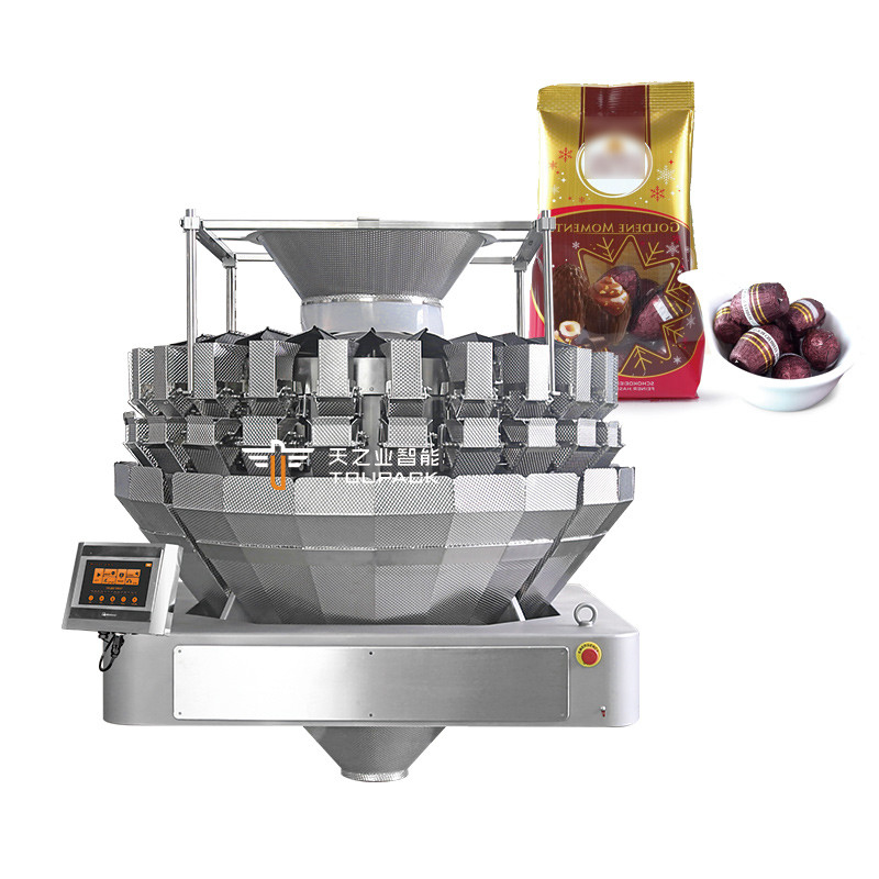 Tự động Đánh giá dọc Lấp túi túi đồ ăn nhẹ Cà phê hạt ngũ cốc Thức ăn chó Gạo hạt đậu phộng Máy đóng gói trái cây khô