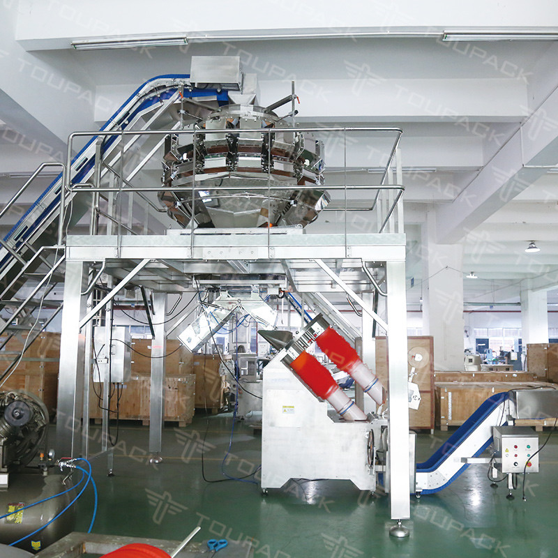 Máy đóng gói túi lưới Chiếc túi lưới hành tây Máy cắt loại trái cây và rau quả Máy đóng túi lưới