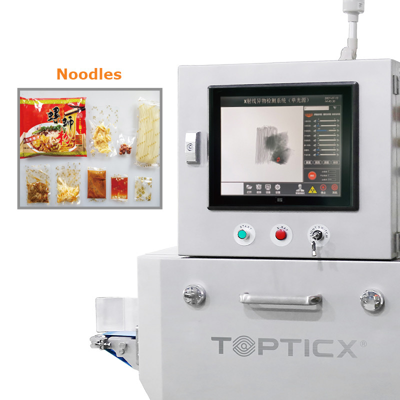 Máy dò kim loại an toàn thực phẩm nhạy cảm cao cho các sản phẩm hộp kim loại có chất từ chối Máy quét thực phẩm tia X