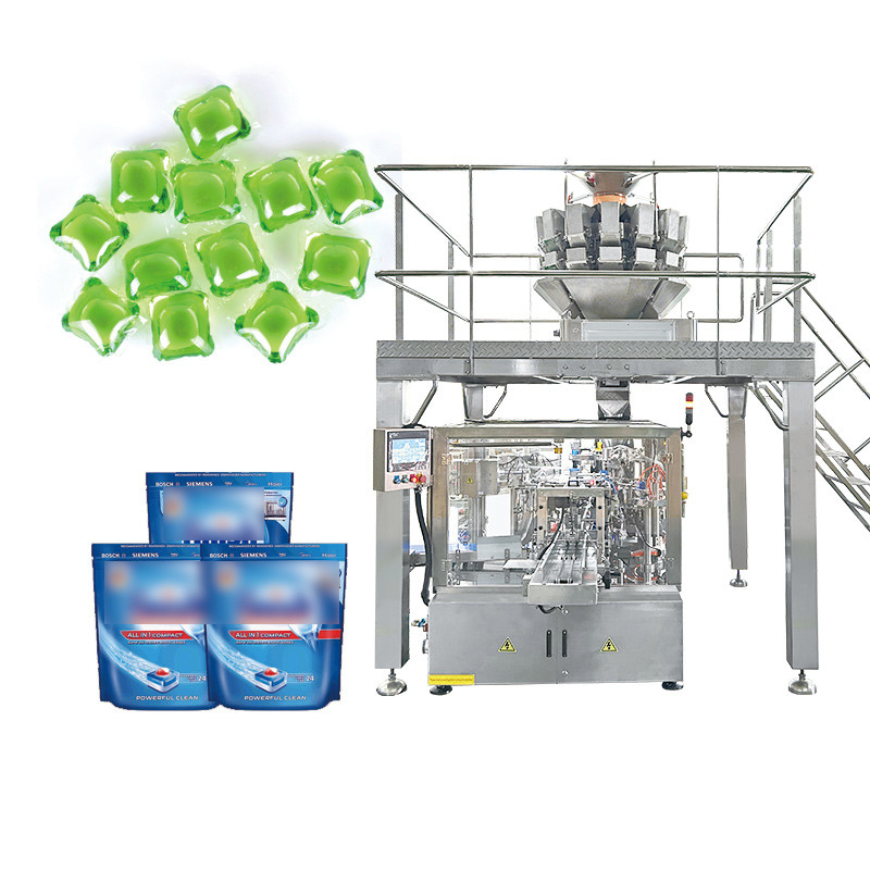 Máy đóng gói chất tẩy rửa máy rửa chén chất tẩy rửa máy đóng gói túi túi máy rửa chén gel túi hộp máy đóng gói