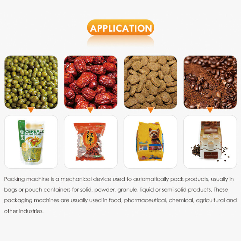 Tự động điền niêm phong đứng lên túi túi tiền sản xuất Doypack máy đóng gói hạt Dried Fruit Packing Machine