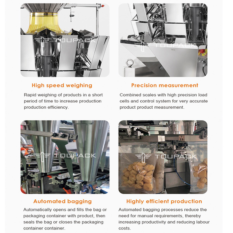 Tự động điền niêm phong đứng lên túi túi tiền sản xuất Doypack máy đóng gói hạt Dried Fruit Packing Machine