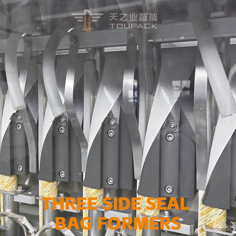 Máy đóng gói và làm đầy ketchup hoàn toàn tự động Vffs Máy đóng gói nước sốt cà chua đa đường thẳng đứng 4 mặt