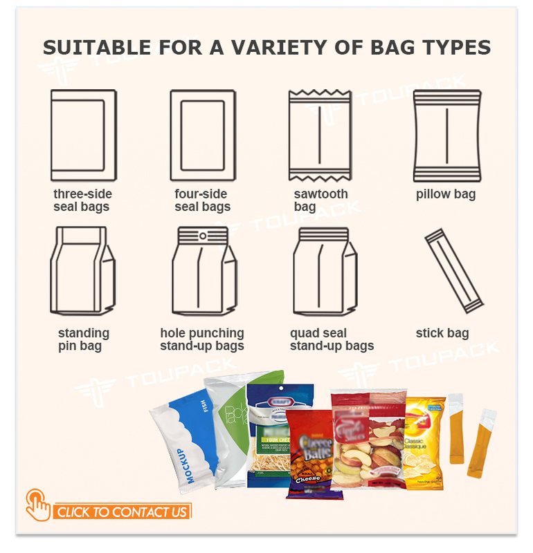 Hệ thống cân định lượng nhiều đầu tự động cho khoai tây chiên, máy đóng gói tôm, khoai tây chiên kiểu Pháp, máy đóng gói thực phẩm dạng hạt phồng