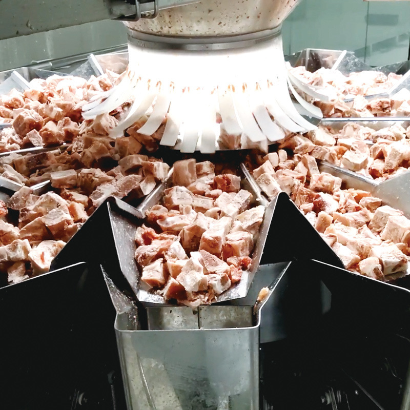 1kg 2kg Gà gia cầm Nuggets cánh thịt Premade túi đa đầu cân đứng lên túi xoay điền dấu đóng gói máy