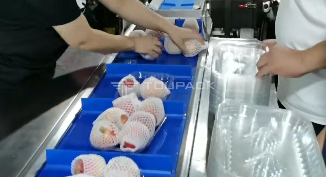 Máy đóng gói cuộn gối Táo lê Cân kết hợp trọng lượng Máy cân kết hợp trái cây Máy đóng gói độ chính xác cao