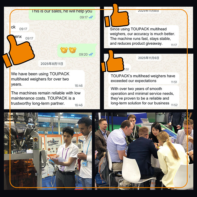 Máy đóng gói túi định hình đa chức năng tốc độ cao 300BPM với bộ cân nhiều đầu cho hạt hướng dương và các loại hạt