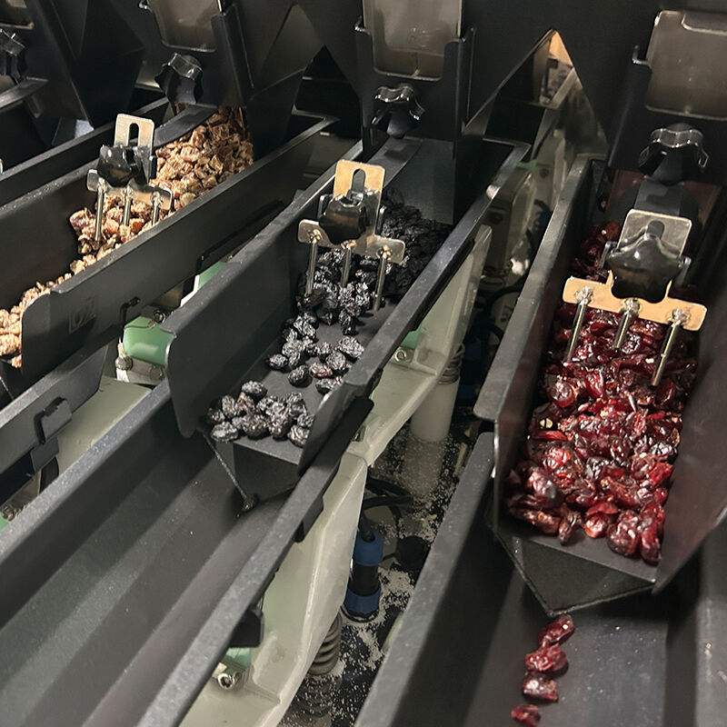 Máy đóng gói thức ăn cho thú cưng tốc độ cao cân định lượng đa đầu cho thức ăn viên và đồ ăn nhẹ