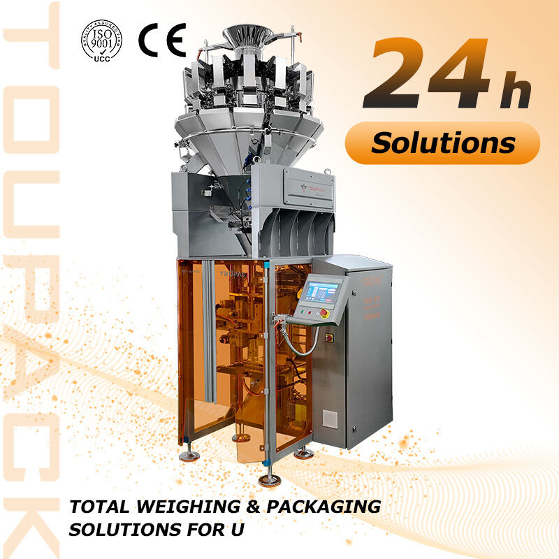TOUPACK High Speed Vertical Packaging Machine With 14 Head Multihead Weigher Up To 200 Bags/Min