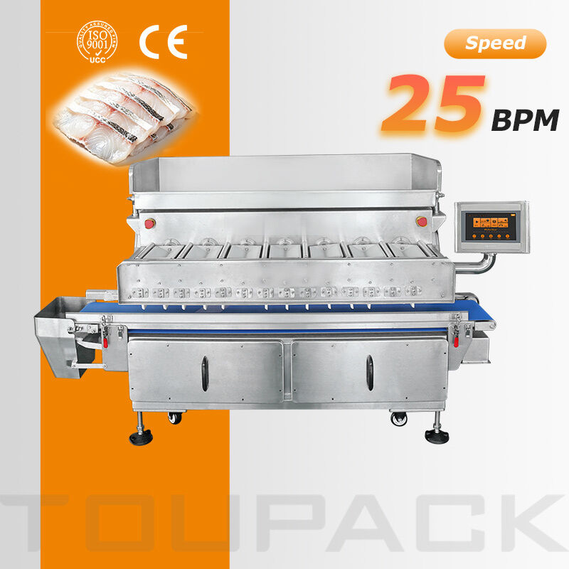 Máy cân đa đầu loại 7 đầu cho hải sản dính và sản phẩm tươi