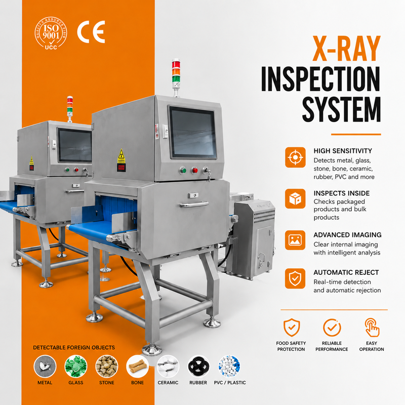 Máy kiểm tra tia X thực phẩm để phát hiện vật thể lạ | Dòng TOUPACK TTX