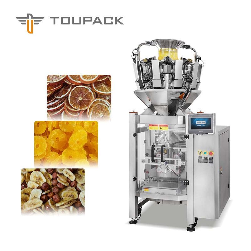 Trái chanh khô Bảo quản Trái cây nhiều đầu quay chân không tốc độ cao Túi làm sẵn đóng gói Cân băng tải