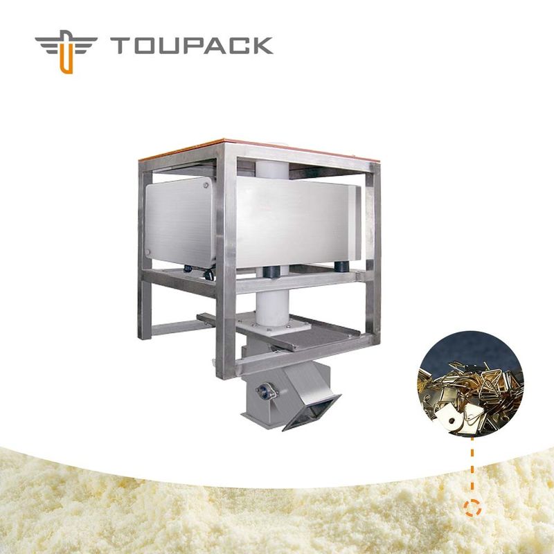 Máy dò kim loại không trọng lực Ống 75mm Ống 3 tấn / H cho bột khô