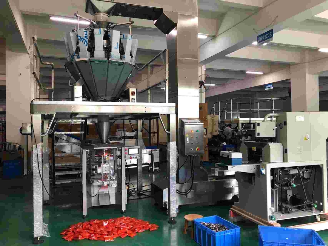 Máy cân kết hợp 14 đầu với phễu đồng bằng 0.8L 1.6L 2.5L 5L để cân ngũ cốc