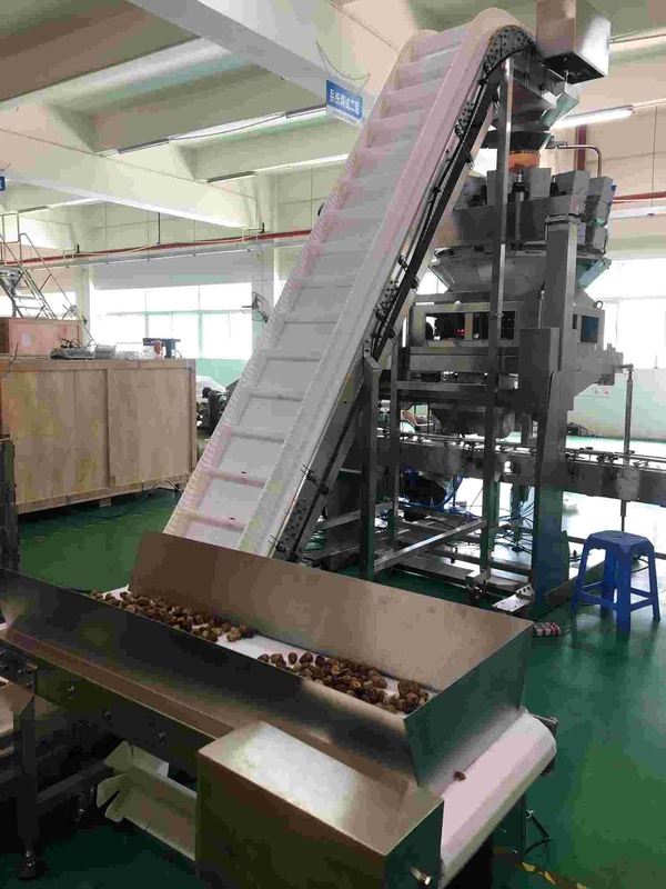 20m / phút Máy đóng gói quả hạch Cấp thực phẩm Cà chua Cherry Bằng thép không gỉ Băng tải nghiêng cổ thiên nga