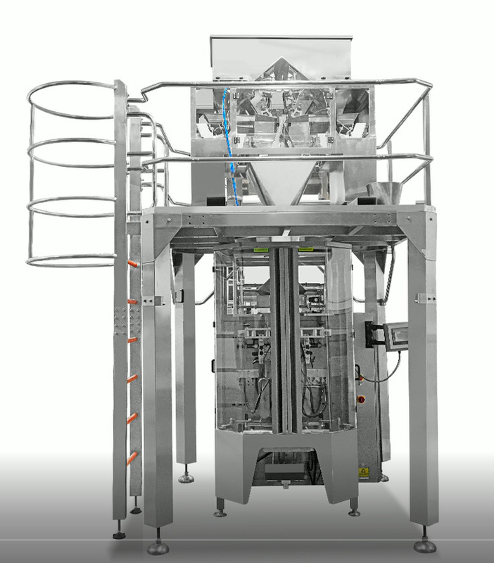 Máy cân tuyến tính bốn đầu tự động SUS304 35BMP cho sản phẩm nặng 10000g