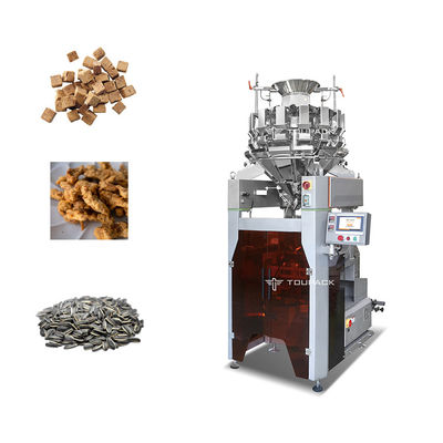 Hạt dưa Thịt khô Jerky Tất cả trong một Máy đóng gói có trọng lượng 14 đầu