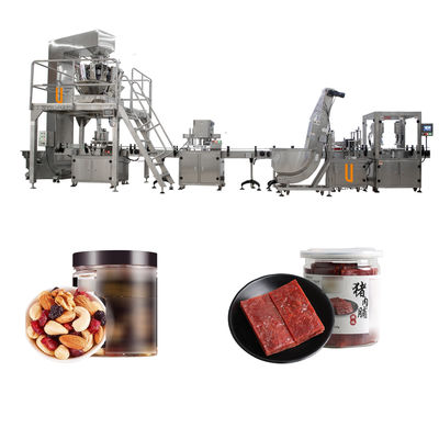 Máy chiết rót chai tự động OEM Thịt lợn Jerky hỗn hợp Nut Đồ ăn nhẹ Đầu Mulit Máy chiết rót có trọng lượng