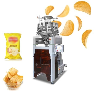 Máy đóng gói cân định lượng nhiều đầu SS316 Khoai tây Tôm trái cây và rau củ Cân định lượng
