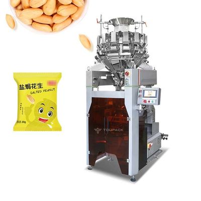 SS304 Fried Peanut Snacks Máy đóng bao bì lại với máy cân nhiều đầu