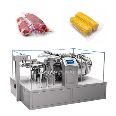 Máy đóng gói và chiết rót chân không quay tự động SS304 Thiết bị đóng gói thức ăn