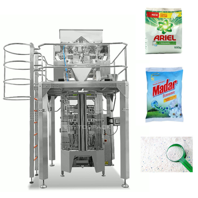 Máy đóng gói túi bột giặt Máy cân nhiều đầu Máy lấp túi bột giặt
