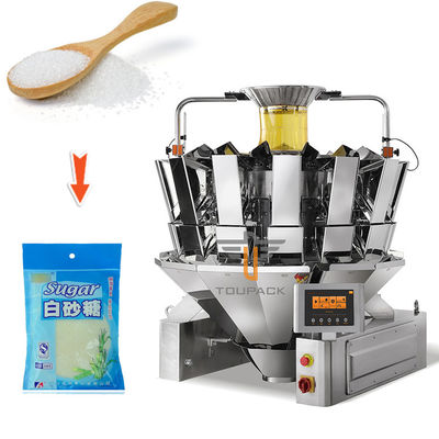 Màn hình cảm ứng 5-200g X 0.5 Độ chính xác Multihead Weigher cho máy đóng gói đường granulated trắng