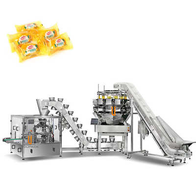 Dimple Plate Hopper Vertical Multihead Weigher Bagged Bread Máy đóng gói thứ cấp