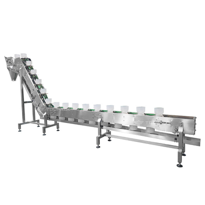 Tự chỉnh kích thước Stainless Steel Bowl Conveyor hình Z cho thực phẩm Dumpling Conveyor dây chuyền bóng thịt