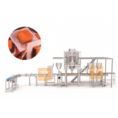 Hệ thống điền hạt tiêu bơ hình vuông tự động 10 đầu Máy điền hạt tiêu cân