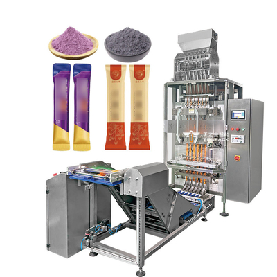 Máy đóng gói nhiều làn đường tự động Sauce Sachet Multihead-Column Check Weigher Stick Multi Lanes Packaging Machine