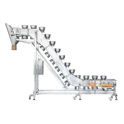 Băng tải nâng dạng bát cho thực phẩm/rau củ/trái cây